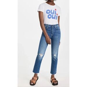 Mother The Tomcat Ankle Fray Jeans in Globe Trotter Size 26